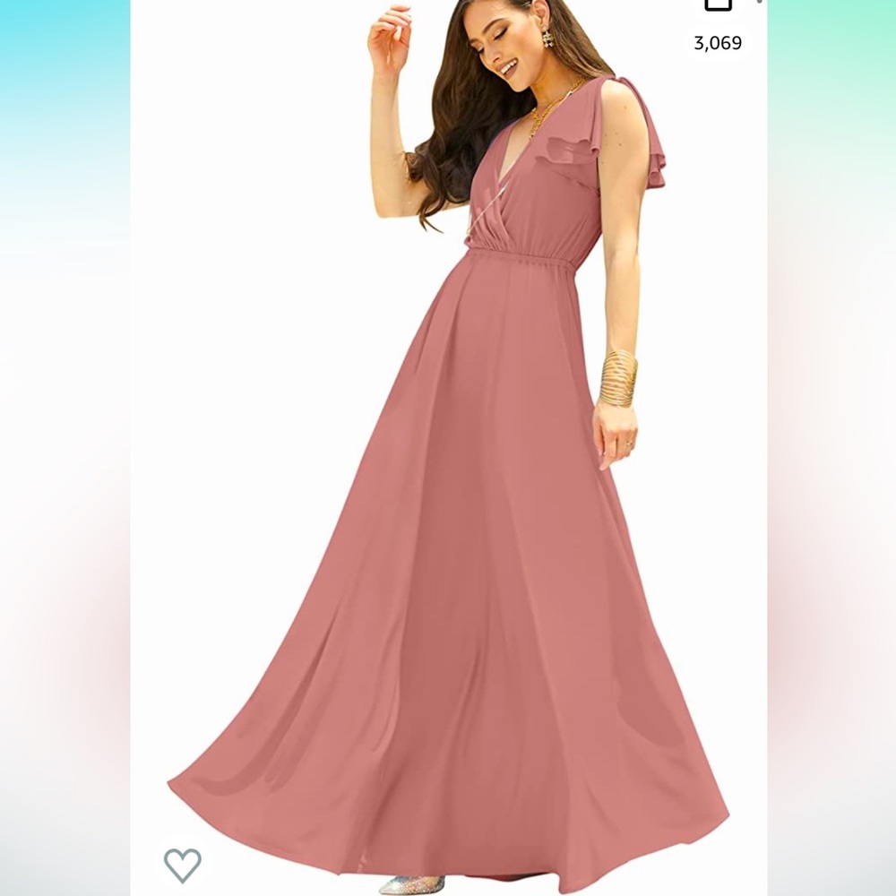 3XL Bridesmaids /Mother of Bride /Prom Dress by Koh KoH - cinnamon rose